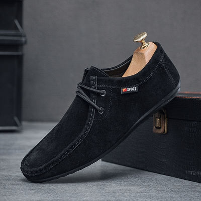 Zapatos ortopédicos casuales y cómodos — hechos a mano en cuero vacuno italiano con soporte para el arco plantar
