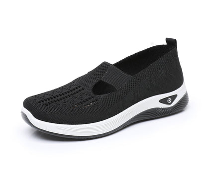 Zapatillas deportivas ortopédicas de malla: con soporte para el arco, alivian el dolor; amortiguación suave.