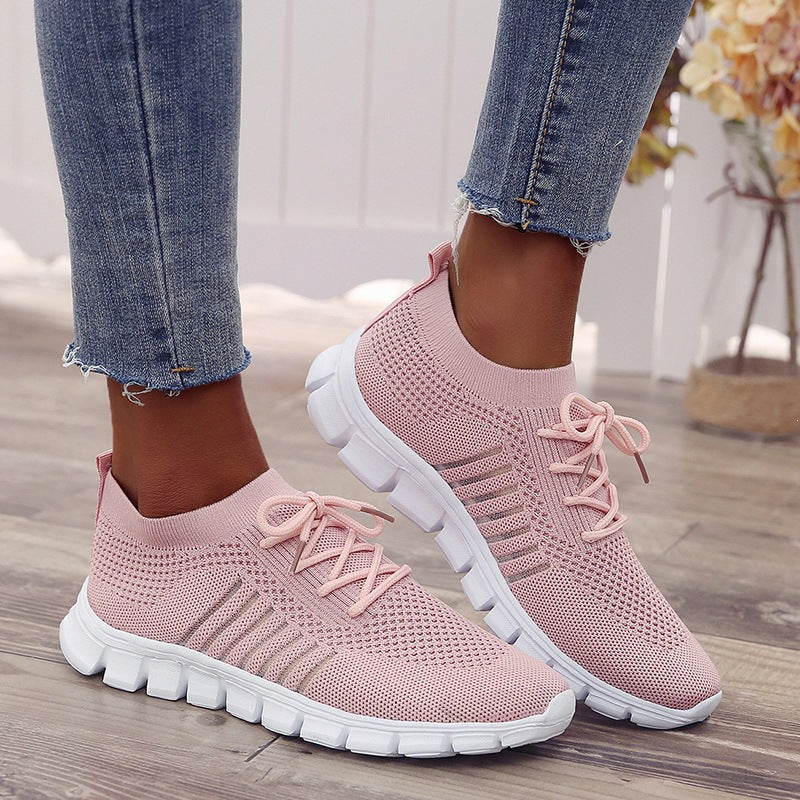 Zapatillas deportivas ortopédicas de malla: con soporte para el arco del pie, que alivia el dolor; amortiguación suave.