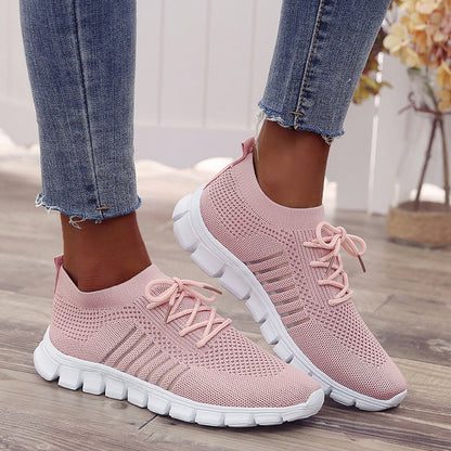 Zapatillas deportivas ortopédicas de malla: con soporte para el arco del pie, que alivia el dolor; amortiguación suave.