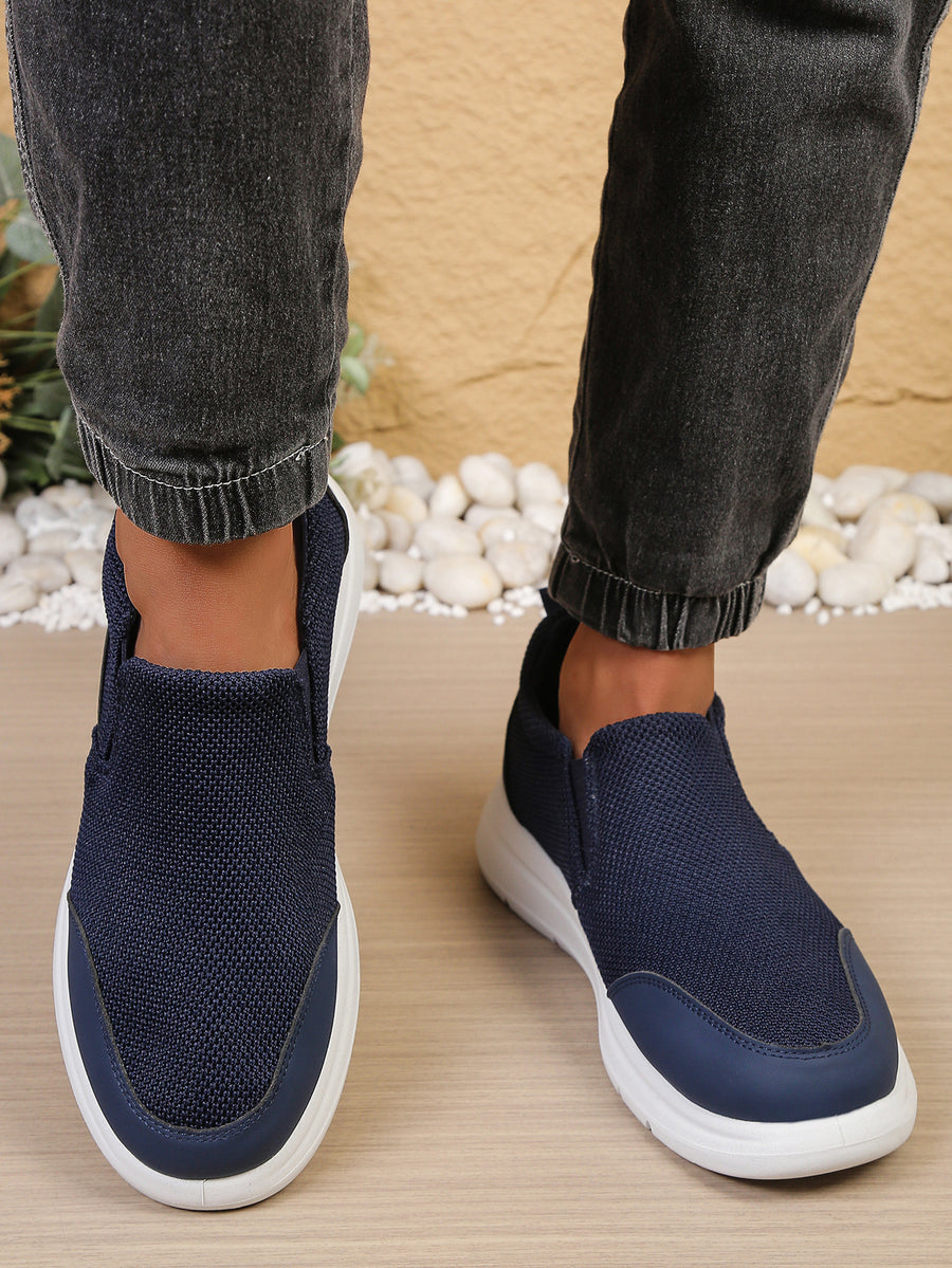 Zapatos ortopédicos de malla de estilo casual — con soporte para el arco plantar, fáciles de poner y quitar