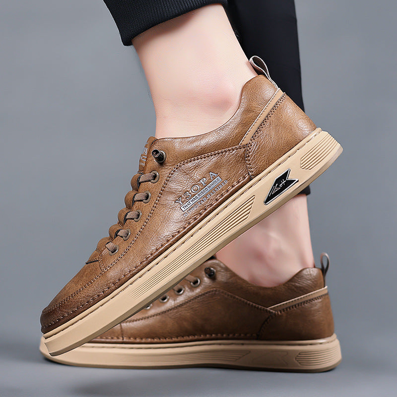 Zapatos ortopédicos cómodos: cosidos a mano, con amortiguación suave y exterior de piel impermeable.