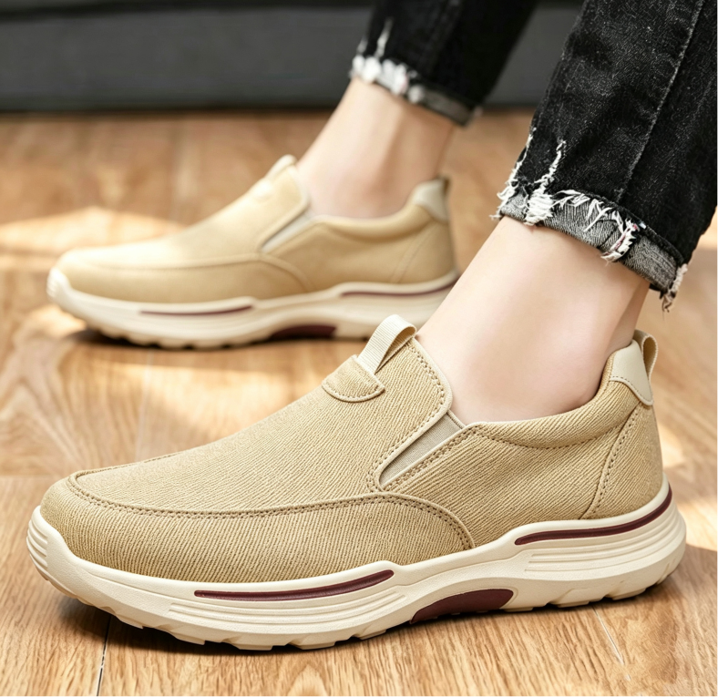 Zapatos ortopédicos cómodos de ante: con soporte para el arco plantar, que alivian el dolor; recomendados por podólogos