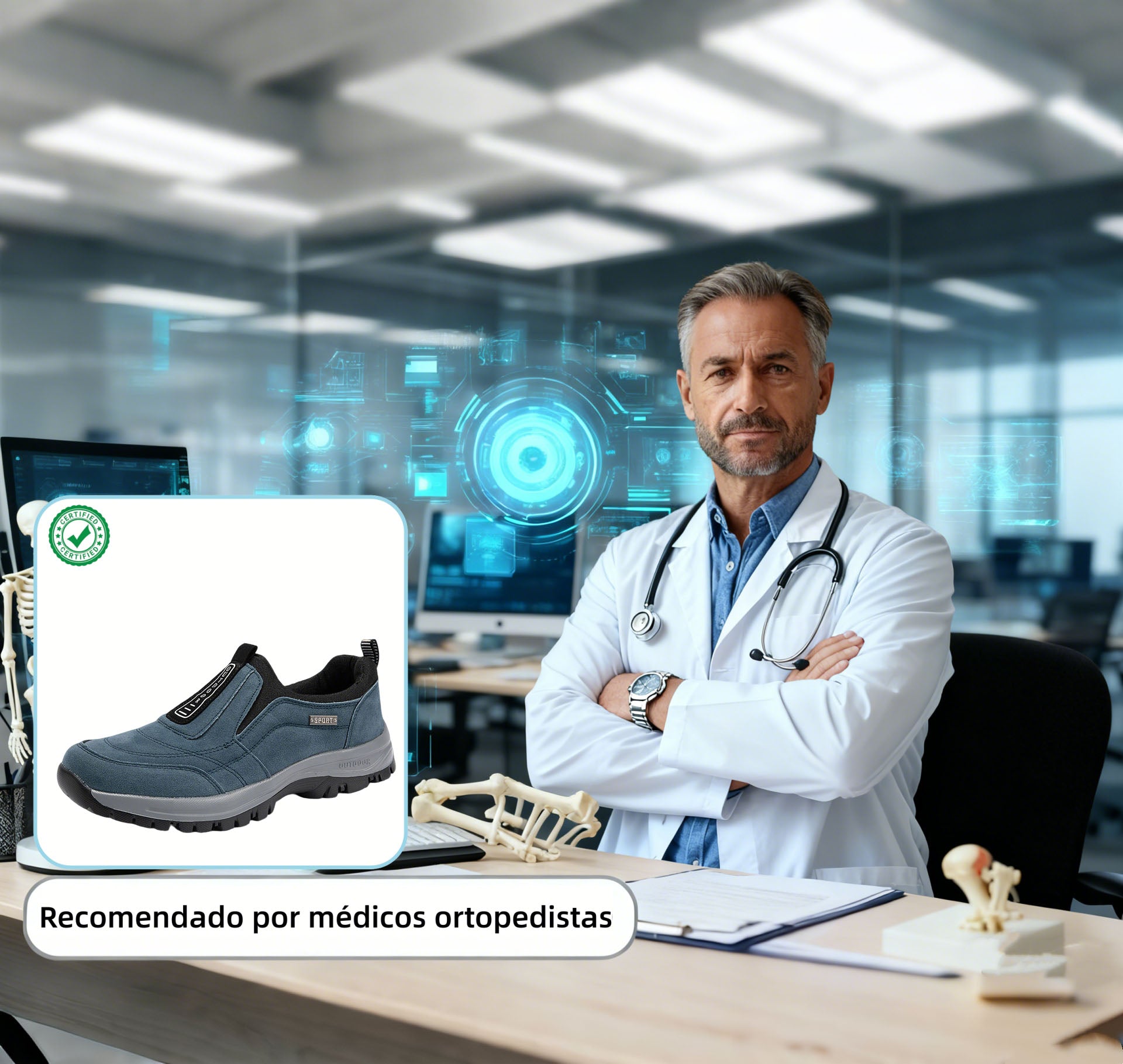 🎄Oferta de Natal por tempo limitado: 30% de desconto! - Sapatos casuais Zapieers® 👞 - Estilo festivo + Confortáveis, impermeáveis e antiderrapantes - O presente de Natal perfeito 🎁