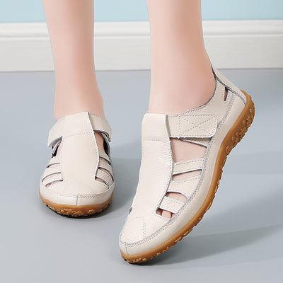 Sandalias con protección para los dedos: con soporte para el arco plantar, que alivia el dolor; ligeras y con amortiguación.