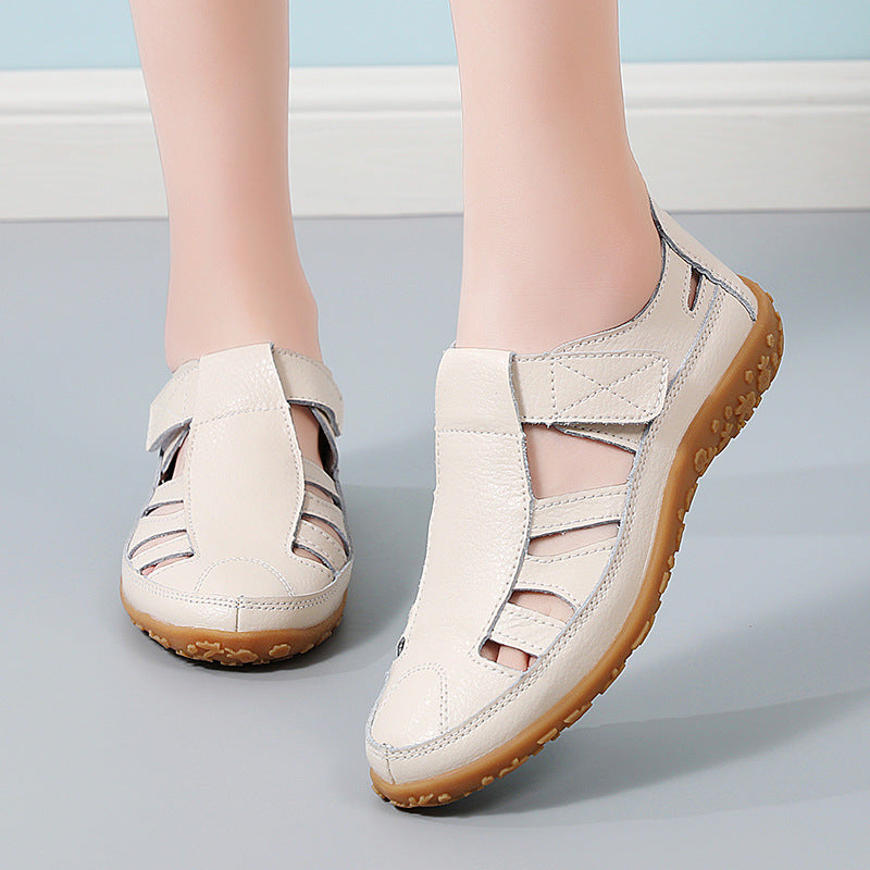Sandalias con protección para los dedos: con soporte para el arco plantar, que alivia el dolor; ligeras y con amortiguación.