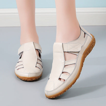 Sandalias con protección para los dedos: con soporte para el arco plantar, que alivia el dolor; ligeras y con amortiguación.