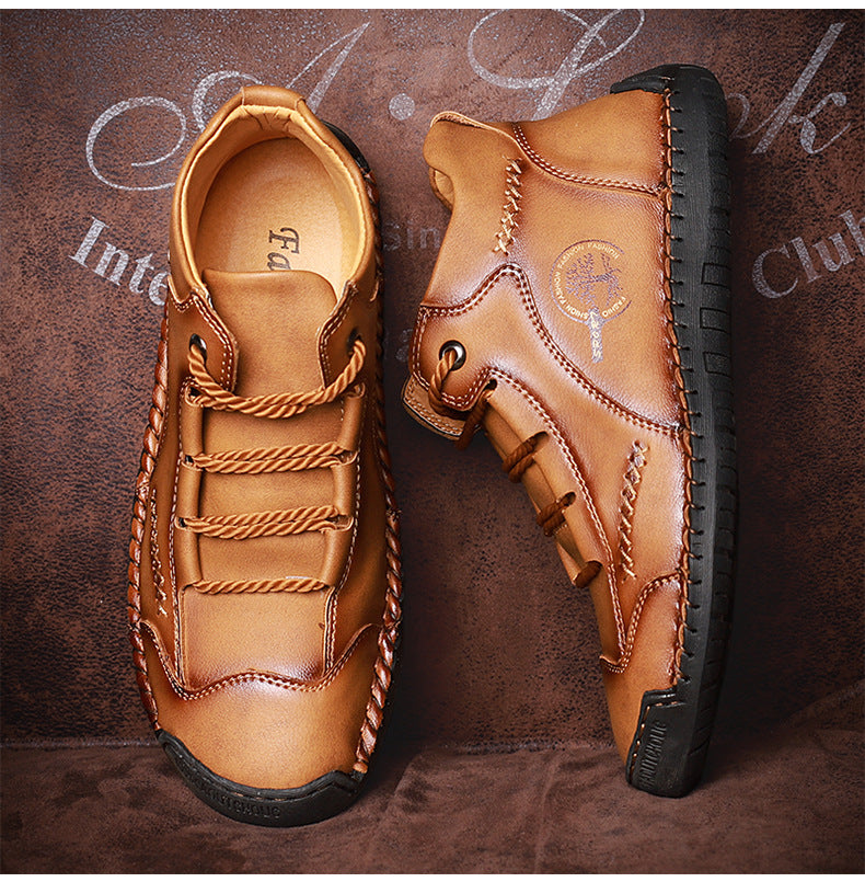 Zapatos ortopédicos cómodos y informales — de piel de vacuno italiana mate, con soporte para el arco