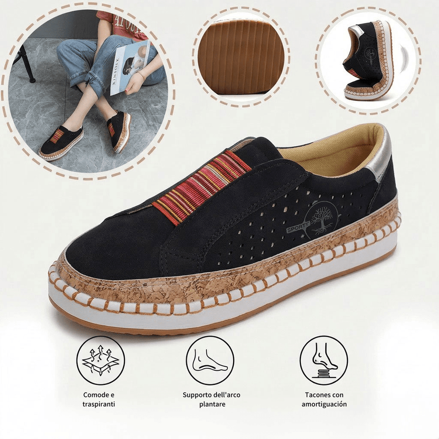 Zapatos ortopédicos cómodos: con soporte para el arco, alivian el dolor; transpirables.