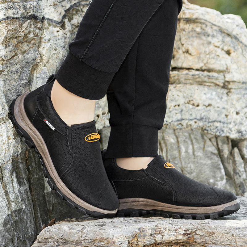 Zapatos ortopédicos cómodos de ante: con soporte para el arco, alivian el dolor, son antideslizantes y amortiguan los impactos.