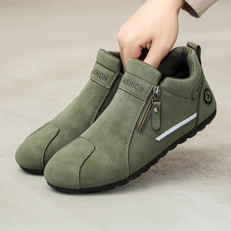 Zapatos ortopédicos cómodos: soporte ergonómico del arco plantar que alivia el dolor; horma ancha que no aprieta el pie.