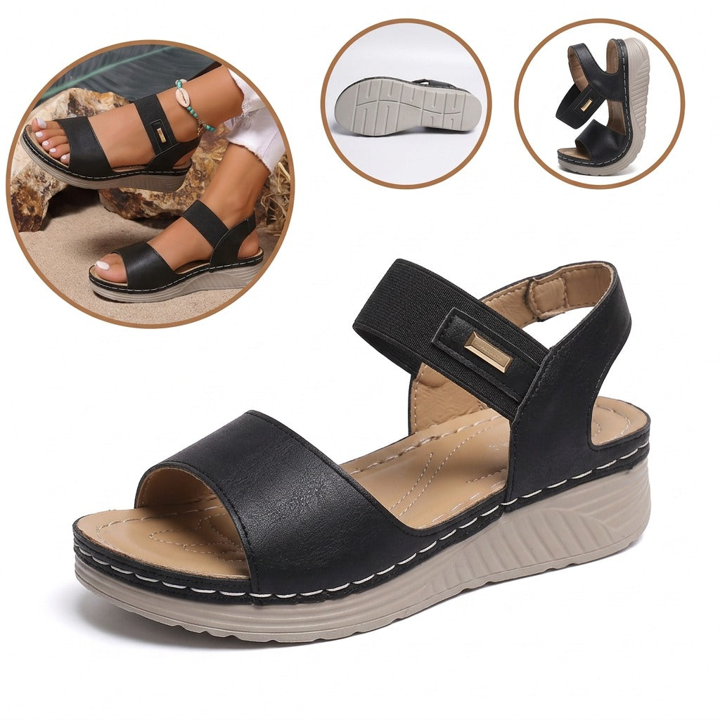 Sandalias antideslizantes y transpirables: con soporte para el arco del pie, que alivia el dolor; suaves y amortiguadoras.