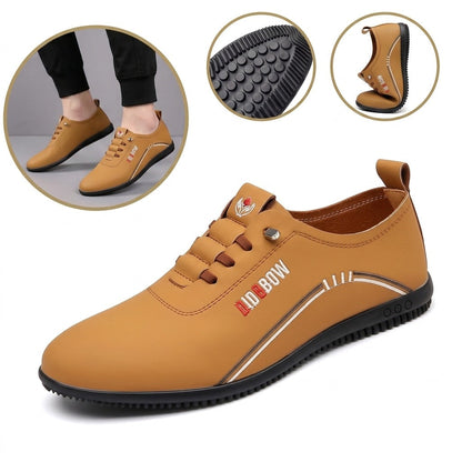 Zapatos ergonómicos con plantilla ortopédica de piel — Piel de vacuno italiana de primera calidad con soporte para el arco, que ayuda a aliviar el dolor de pies