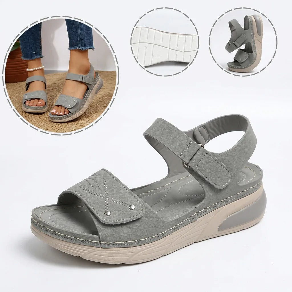 Sandalias ortopédicas ergonómicas — Con soporte para el arco que ayuda a aliviar el dolor de pies, estabilizar el talón y reducir la inestabilidad al caminar