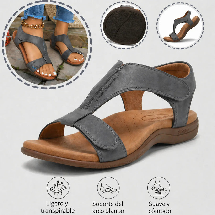 Sandalias ortopédicas ajustables y cómodas