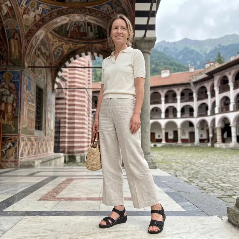 Sandalias ortopédicas de estilo romano — soporte de arco, amortiguación suave, sin apretar