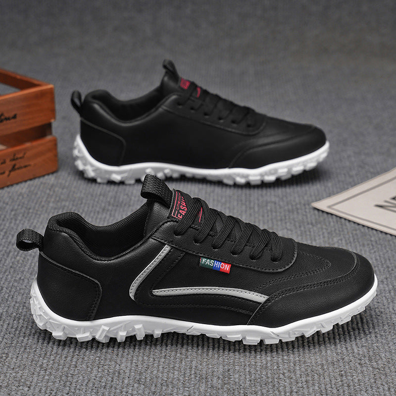Zapatos ortopédicos cómodos: con soporte para el arco del pie, que alivian el dolor; ligeros, con amortiguación y exterior de piel impermeable.