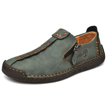 Zapatos ergonómicos con plantilla ortopédica de piel: piel de vacuno italiana de primera calidad, soporte para el arco y alivio del dolor de pies