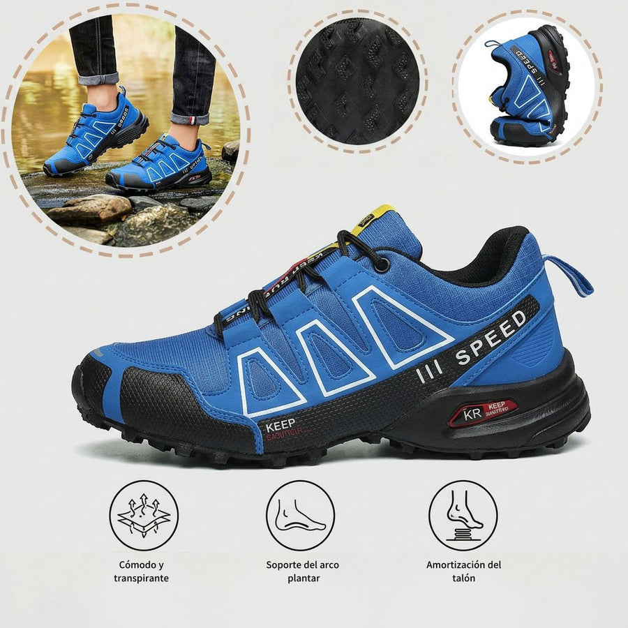 Zapatos ortopédicos cómodos para hacer deporte: con soporte para el arco, antideslizantes, transpirables y resistentes al desgaste.