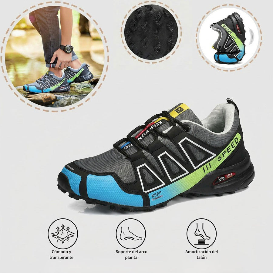 Zapatos ortopédicos cómodos para hacer deporte: con soporte para el arco, antideslizantes, transpirables y resistentes al desgaste.