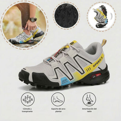 Zapatos ortopédicos cómodos para hacer deporte: con soporte para el arco, antideslizantes, transpirables y resistentes al desgaste.