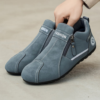Zapatos ortopédicos cómodos: soporte ergonómico del arco plantar que alivia el dolor; horma ancha que no aprieta el pie.