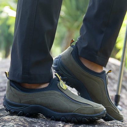 Zapatos ortopédicos cómodos de ante: con soporte para el arco plantar, para aliviar el dolor