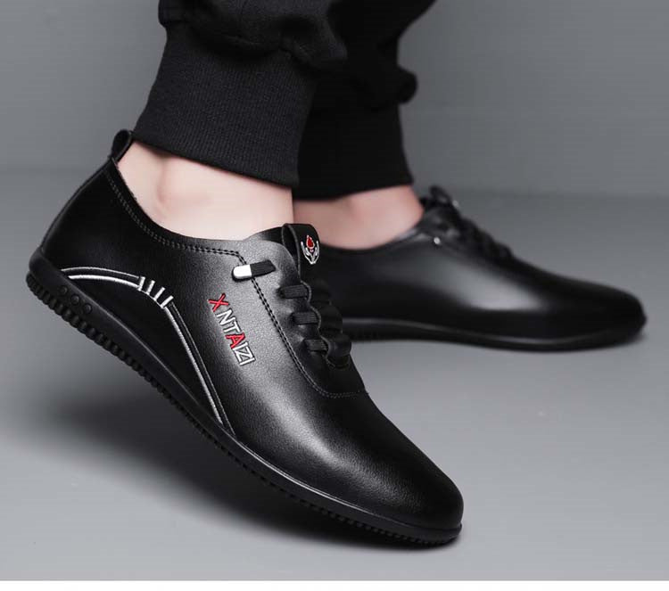 Zapatos ergonómicos con plantilla ortopédica de piel — Piel de vacuno italiana de primera calidad con soporte para el arco, que ayuda a aliviar el dolor de pies