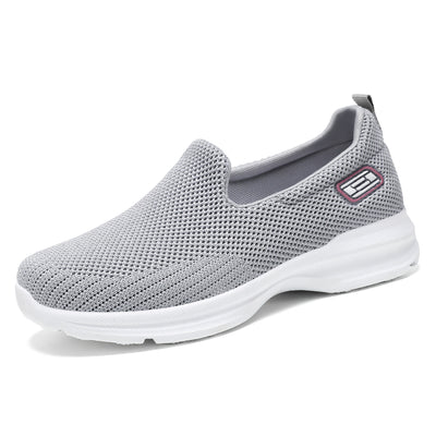 Zapatillas deportivas ortopédicas de malla: con soporte para el arco del pie, que alivia el dolor; amortiguación suave.