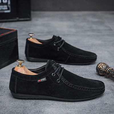 Zapatos ortopédicos casuales y cómodos — hechos a mano en cuero vacuno italiano con soporte para el arco plantar