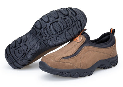 Zapatos ortopédicos cómodos de ante: con soporte para el arco plantar, para aliviar el dolor