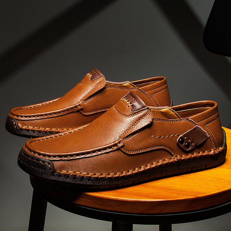 Zapatos ortopédicos cómodos: fabricados con piel de vacuno italiana, con soporte para el arco plantar para aliviar el dolor; ligeros y con amortiguación.