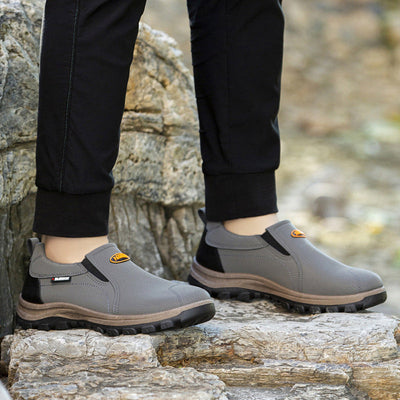 Zapatos ortopédicos cómodos de ante: con soporte para el arco, alivian el dolor, son antideslizantes y amortiguan los impactos.