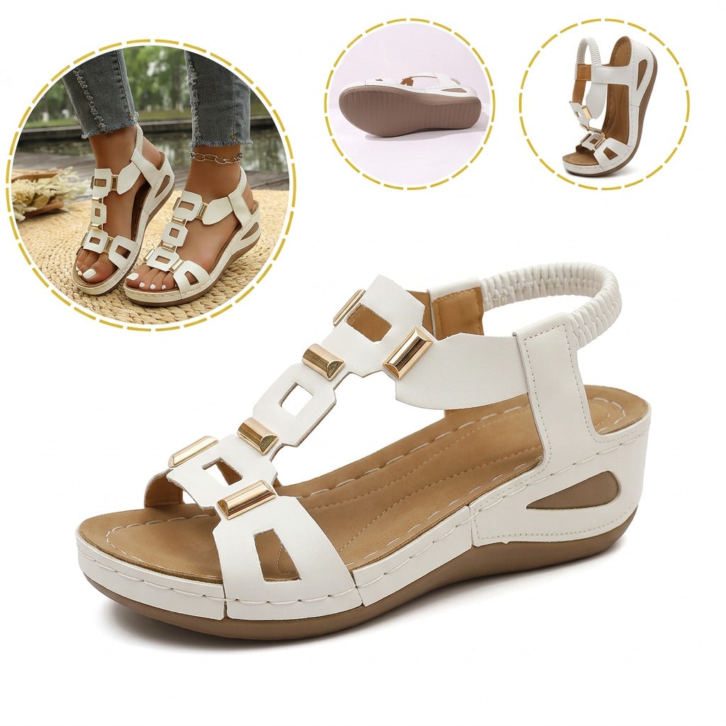 Sandalias ortopédicas ergonómicas — Con soporte para el arco que ayuda a aliviar el dolor de pies, estabilizar el talón y reducir la inestabilidad al caminar