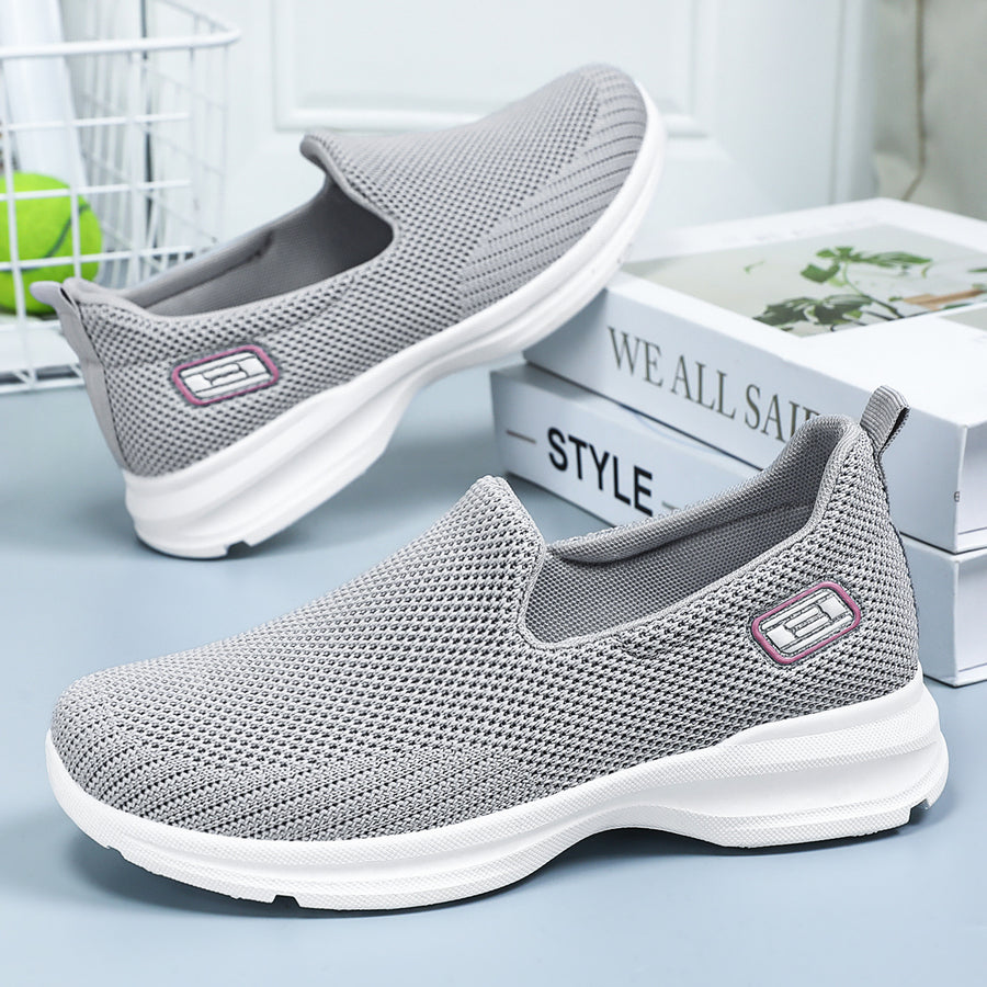 Zapatillas deportivas ortopédicas de malla: con soporte para el arco del pie, que alivia el dolor; amortiguación suave.