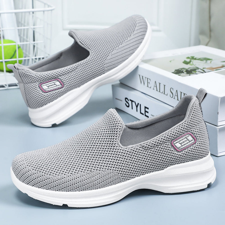 Zapatillas deportivas ortopédicas de malla: con soporte para el arco del pie, que alivia el dolor; amortiguación suave.