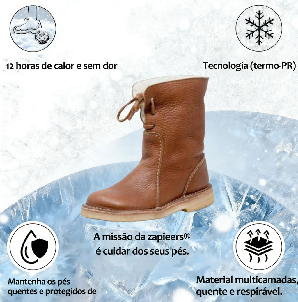 🔥Oferta por tempo limitado: 30% de desconto hoje! ⏰ - Sapatos Ortopédicos ZAPIEERS® | Couro Premium 👞Costurado à mão