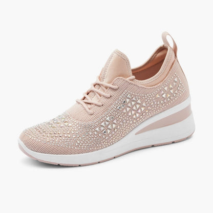 Zapatillas casuales versá tiles con strass