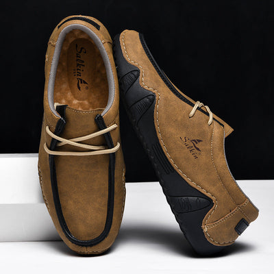 Zapatos ortopédicos cómodos: soporte ergonómico del arco plantar que alivia el dolor; horma ancha que no aprieta el pie.