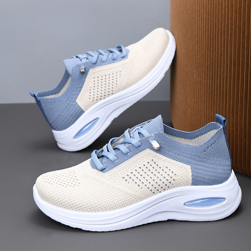Zapatillas deportivas ortopédicas de malla: con soporte para el arco del pie, que alivia el dolor; amortiguación suave.
