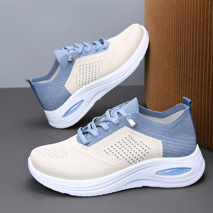 Zapatillas deportivas ortopédicas de malla: con soporte para el arco del pie, que alivia el dolor; amortiguación suave.