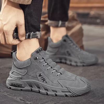 Zapatos ortopédicos casuales y cómodos — hechos a mano en cuero vacuno italiano con soporte para el arco plantar