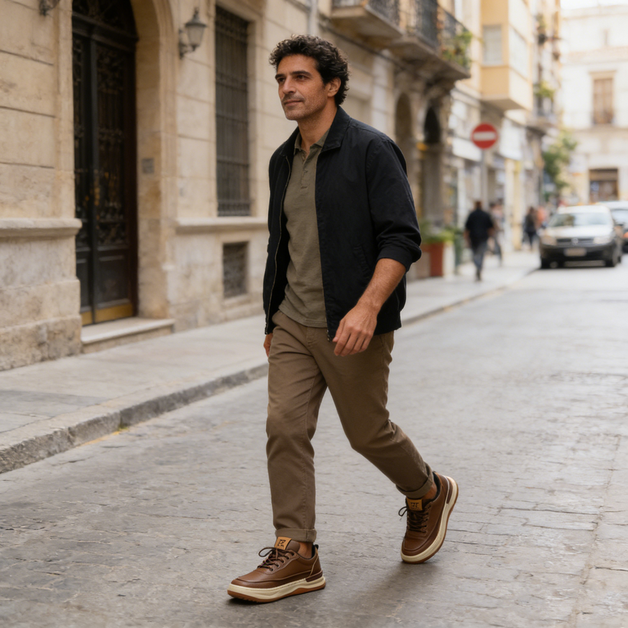 Zapatos ortopédicos cómodos: con soporte para el arco, alivian el dolor; suaves y amortiguadores.