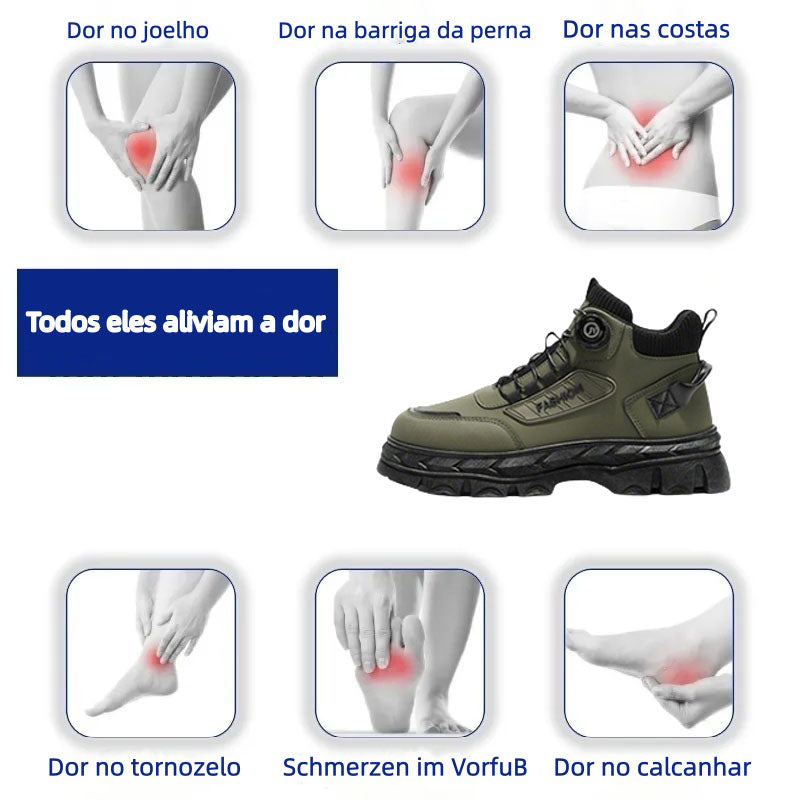 🔥Oferta por tempo limitado hoje: 70% de desconto! ⏰ - Calçados casuais ZAPIEERS® - Calçados ortopédicos com design ergonômico - Antiderrapantes e impermeáveis + estilosos e sofisticados 👞