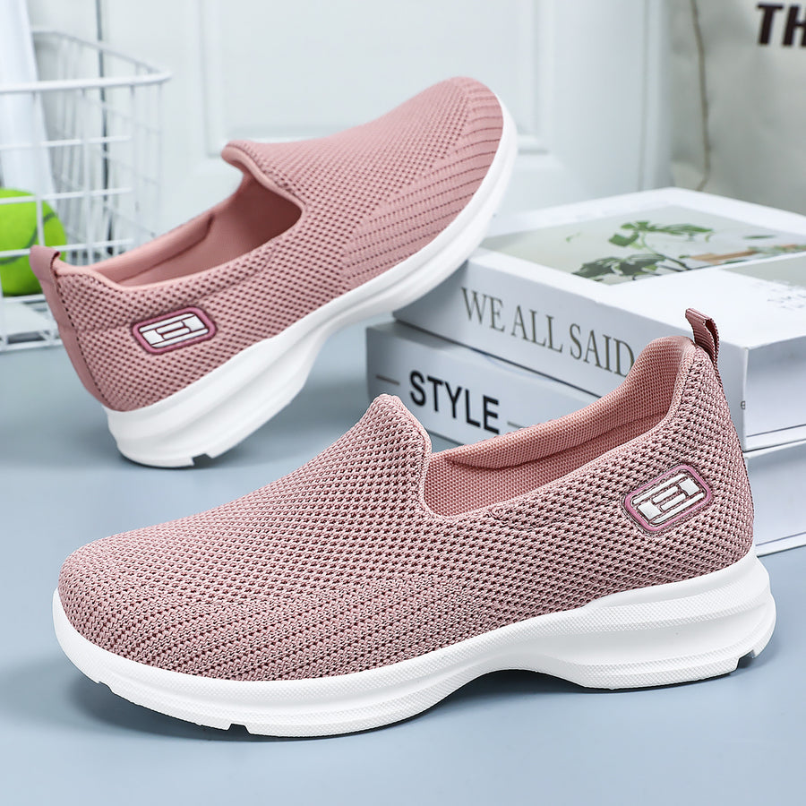 Zapatillas deportivas ortopédicas de malla: con soporte para el arco del pie, que alivia el dolor; amortiguación suave.