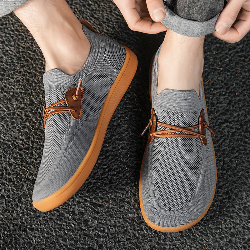 Zapatillas deportivas ortopédicas de malla: con soporte para el arco del pie, que alivia el dolor; amortiguación suave.