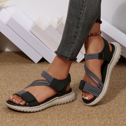 Sandalias ortopédicas cómodas: soporte ergonómico para el arco del pie, ancho ajustable y diseño que realza la silueta de la pierna.