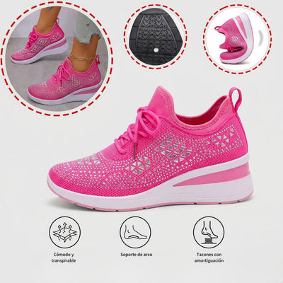 Zapatillas casuales versá tiles con strass