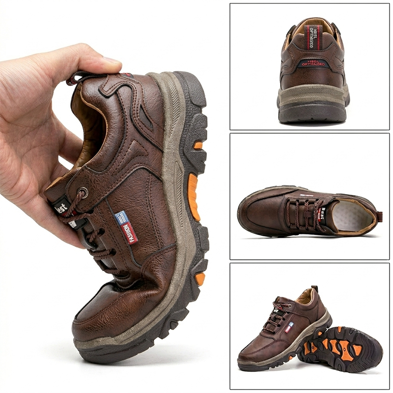 Zapatos ortopédicos cómodos y informales — fabricados a mano con piel de vacuno italiana y con soporte para el arco