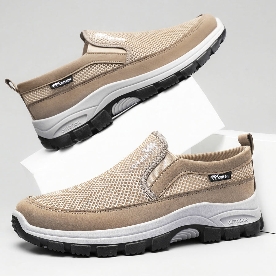 Zapatillas deportivas ortopédicas de malla: con soporte para el arco del pie, que alivia el dolor; amortiguación suave.